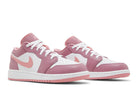 Tênis Air Jordan 1 Low GS Desert Berry Rosa detalhe do solado