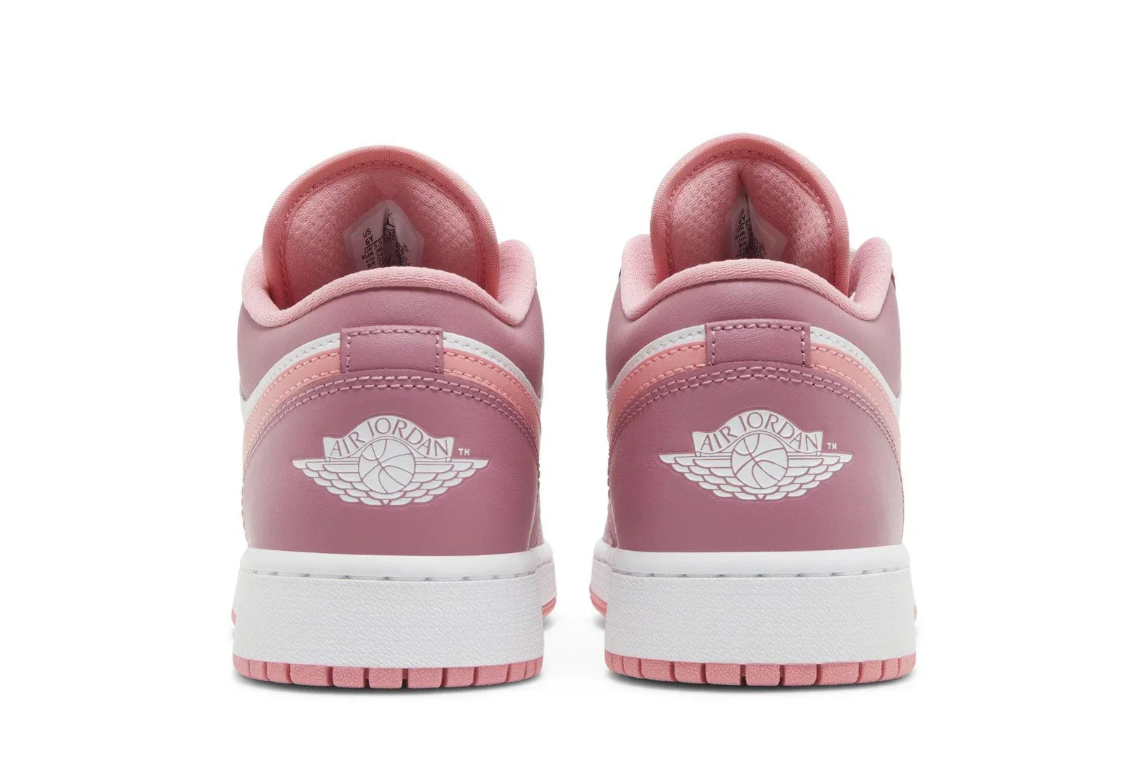 Tênis Air Jordan 1 Low GS Desert Berry Rosa detalhe lateral