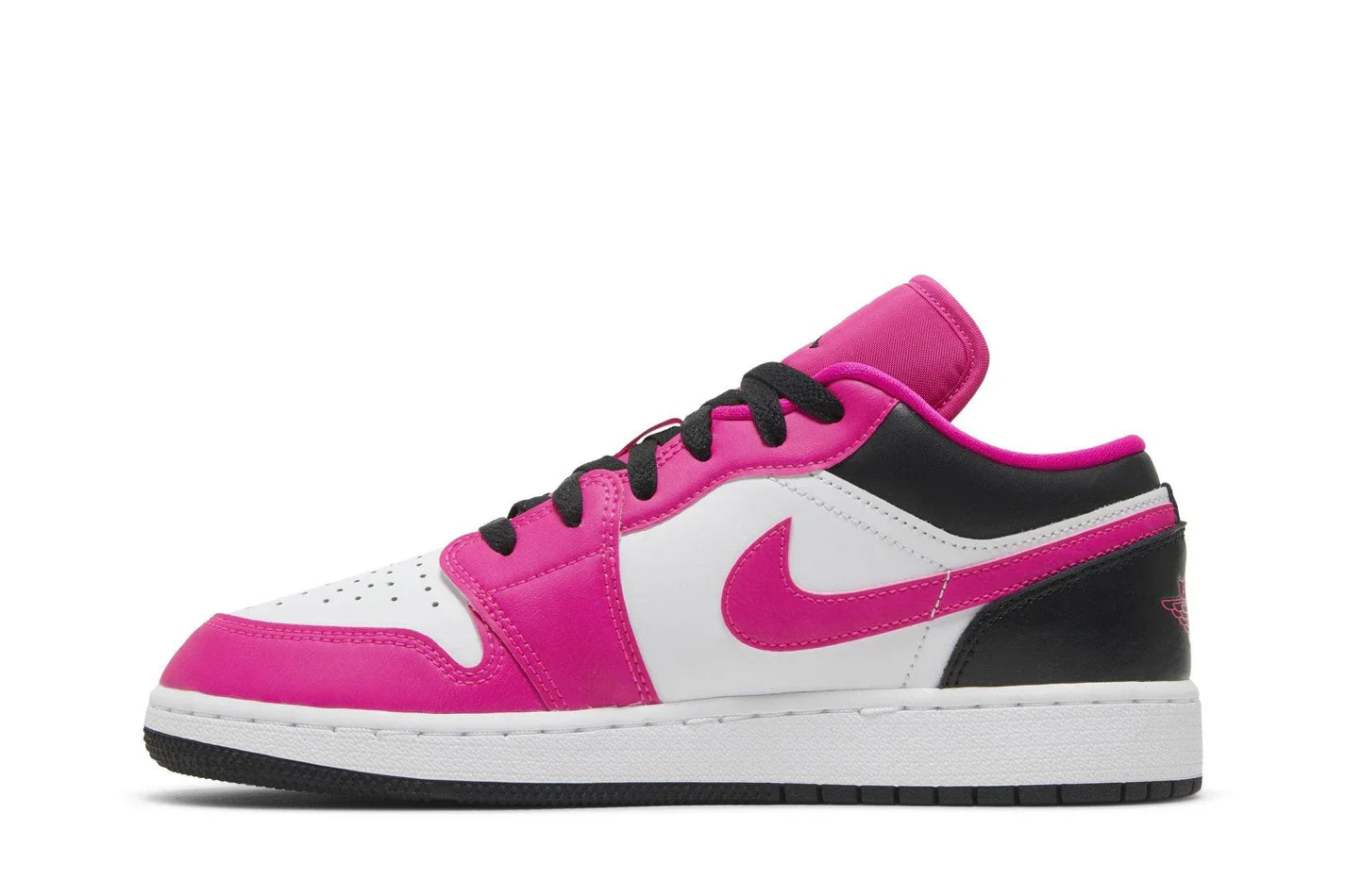 Tênis Air Jordan 1 Low GS Fierce Pink Rosa detalhe do solado