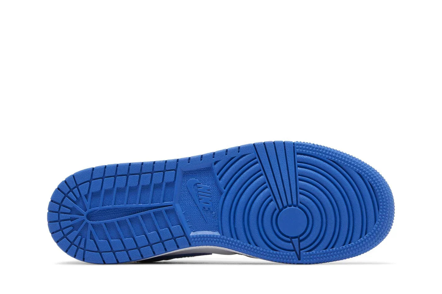 Tênis Air Jordan 1 Low Alternate Royal Toe Azul detalhe do material