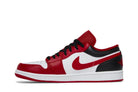 Tênis Air Jordan 1 Low Gym Red Black Vermelho detalhe do material