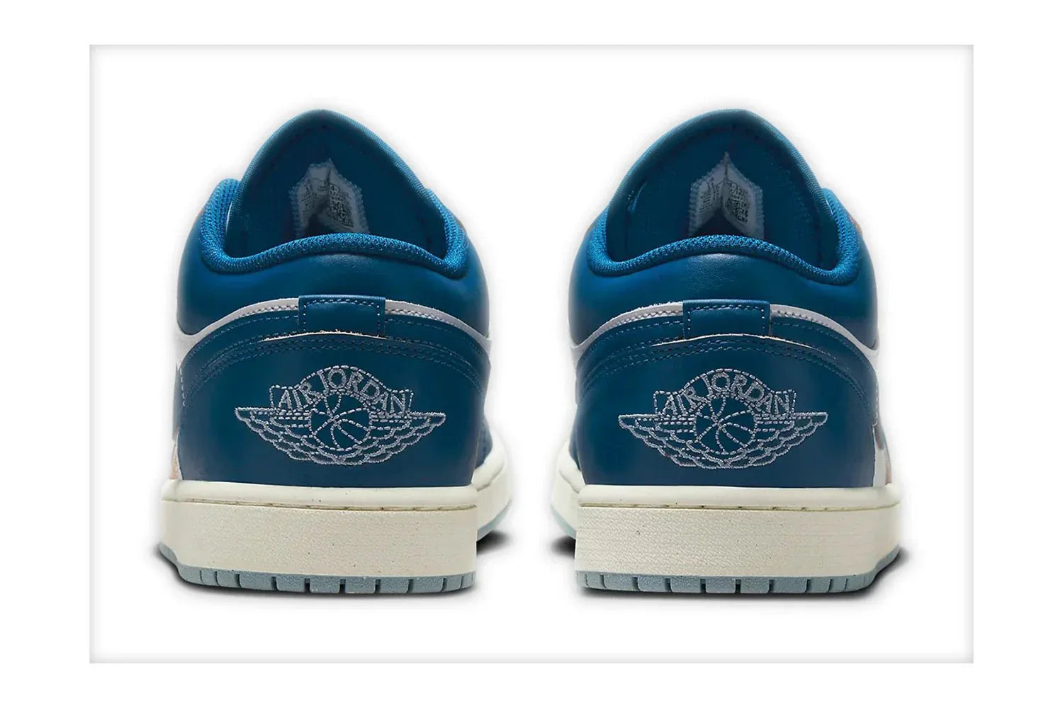 Tênis Air Jordan 1 Low Industrial Blue Azul vista traseira