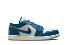 Tênis Air Jordan 1 Low Industrial Blue Azul vista lateral