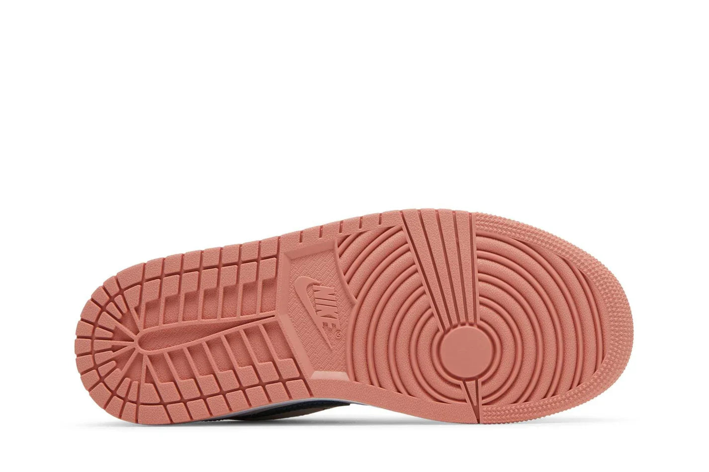 Tênis Air Jordan 1 Low Light Madder Root Rosa detalhe do solado