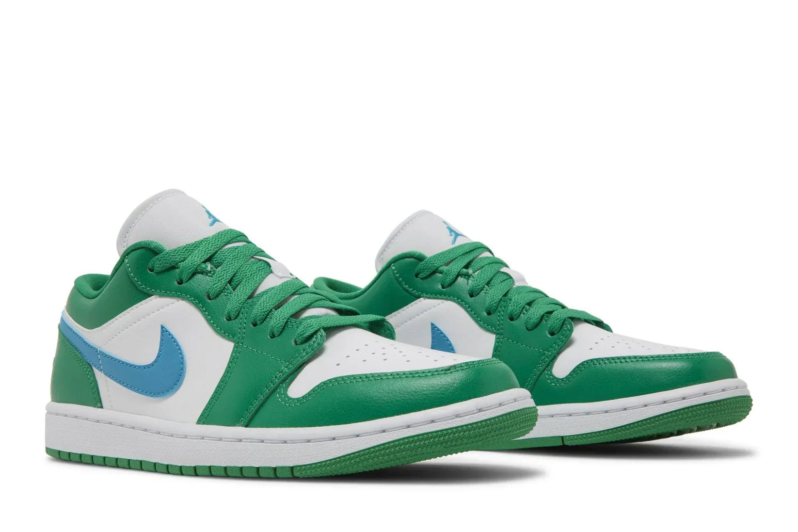 Tênis Air Jordan 1 Low Lucky Green Verde detalhe do solado