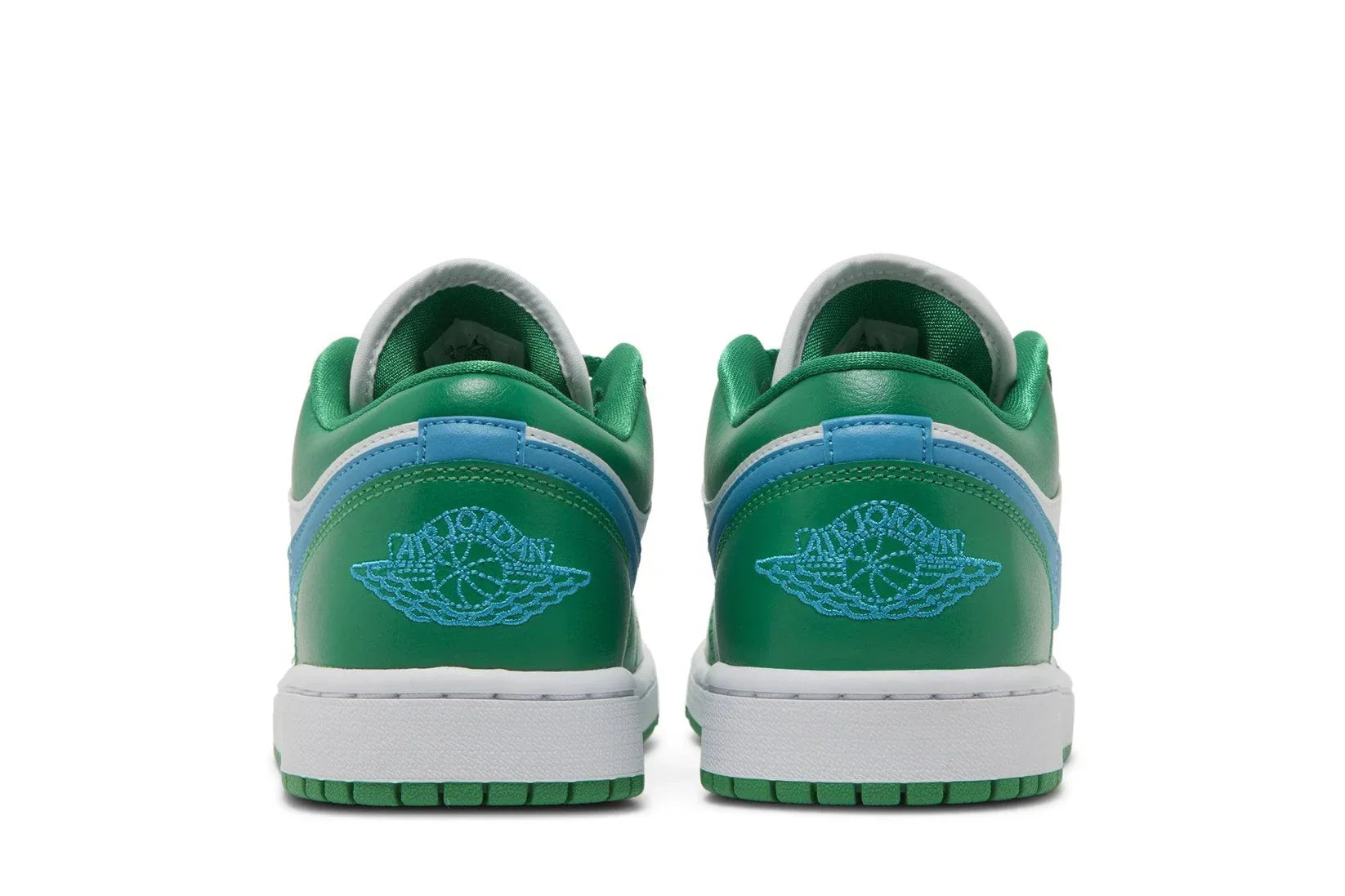 Tênis Air Jordan 1 Low Lucky Green Verde detalhe lateral