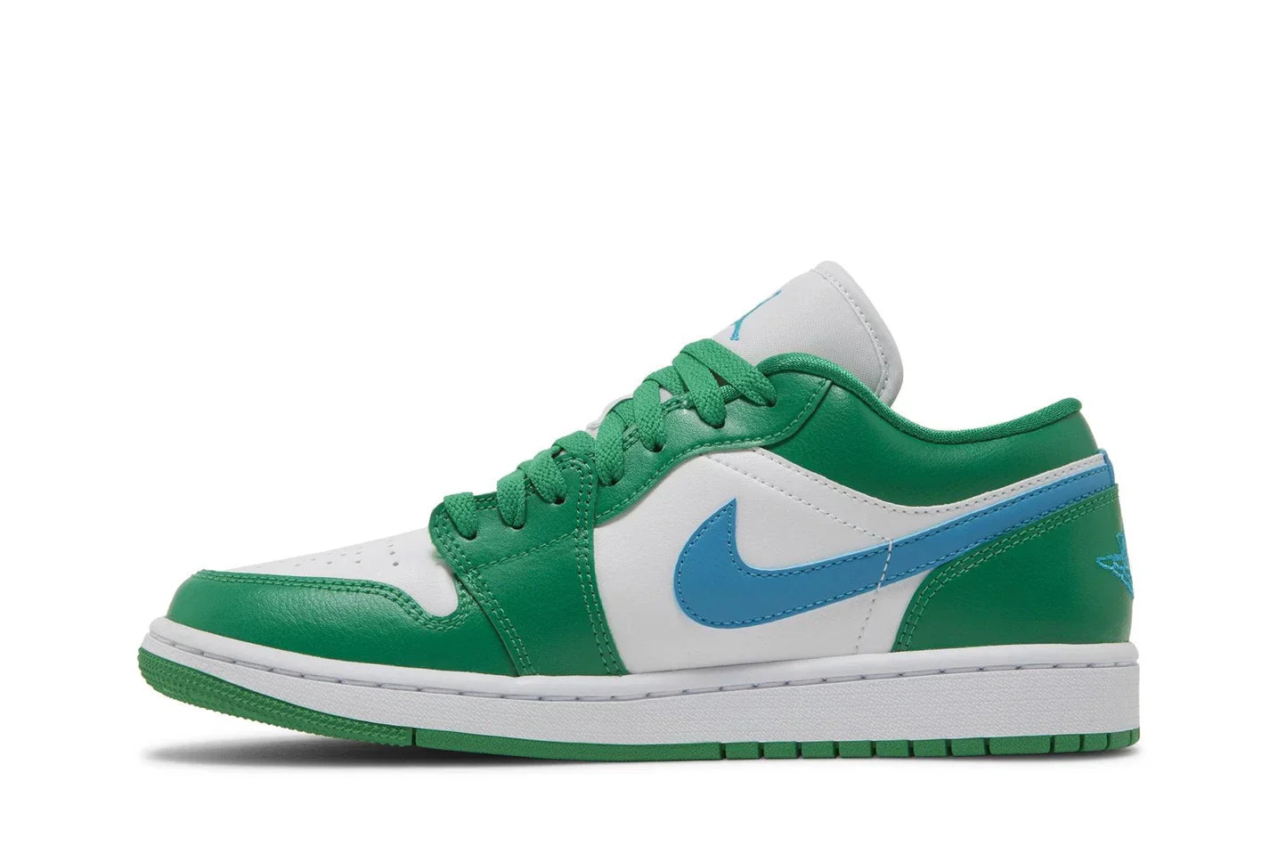 Tênis Air Jordan 1 Low Lucky Green Verde vista traseira