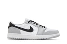 Tênis Air Jordan 1 Low Og Barrons Cinza vista lateral
