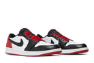 Tênis Air Jordan 1 Low OG Black Toe (2023) Vermelho vista traseira