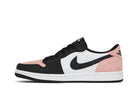 Tênis Air Jordan 1 Low OG Bleached Coral Rosa detalhe do solado