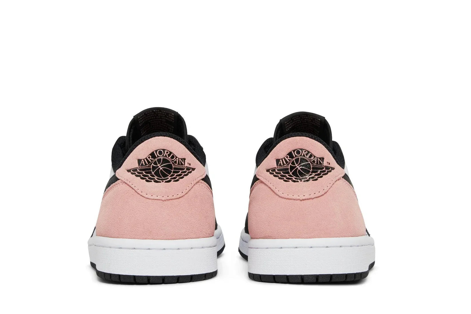 Tênis Air Jordan 1 Low OG Bleached Coral Rosa detalhe lateral
