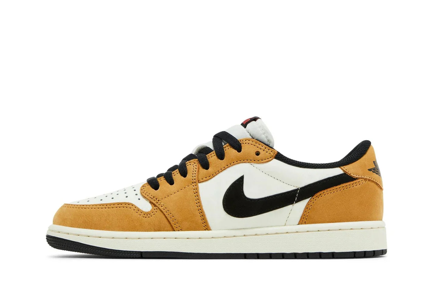 Tênis Air Jordan 1 Low Og Rookie of Year detalhe lateral