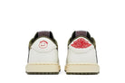Tênis Air Jordan 1 Low Og Sp x Travis Scott Medium Olive Verde detalhe do material
