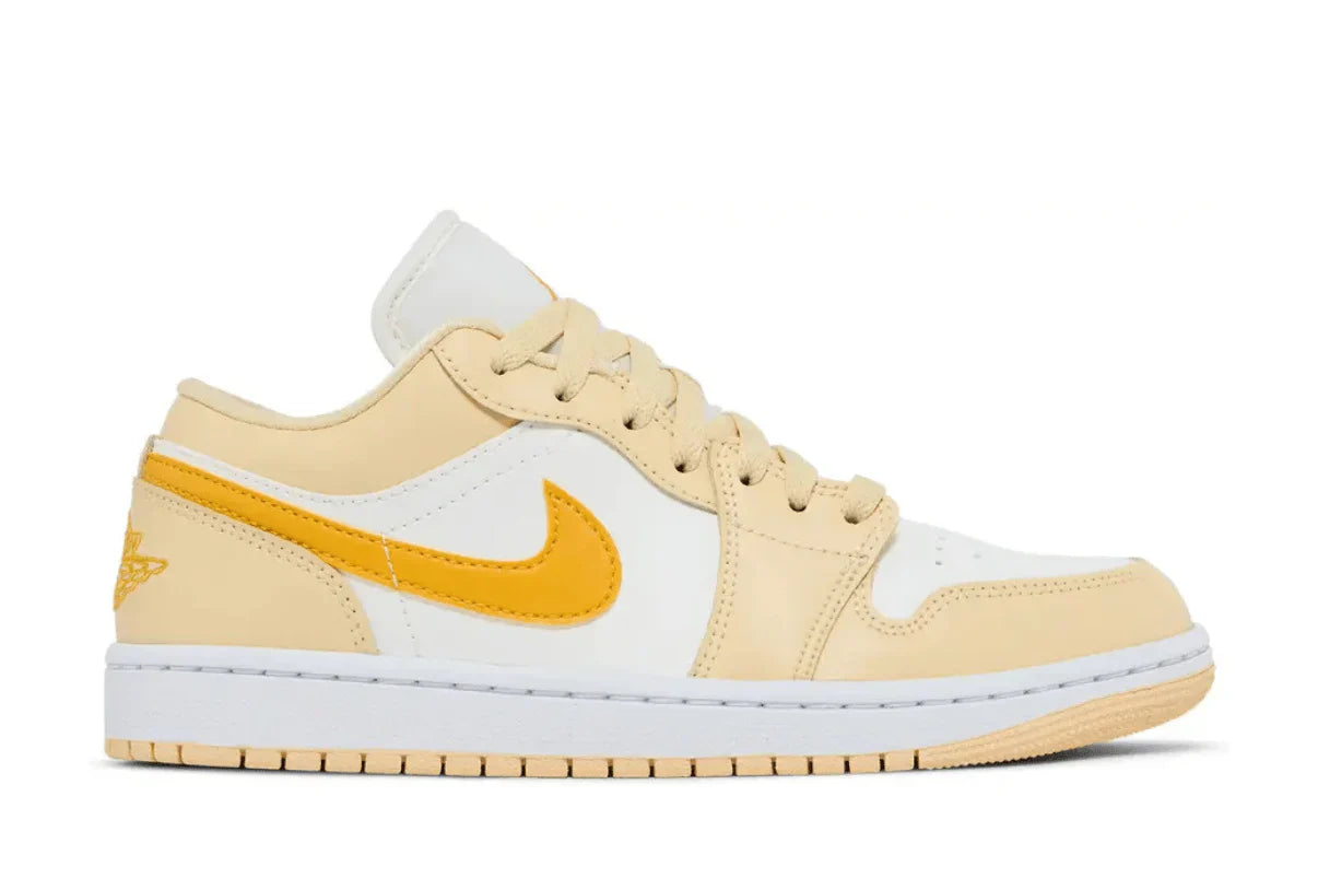 Tênis Air Jordan 1 Low Team Gold Amarelo vista superior