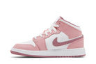 Tênis Air Jordan 1 Mid GS Valentines Day (2023) Rosa vista traseira