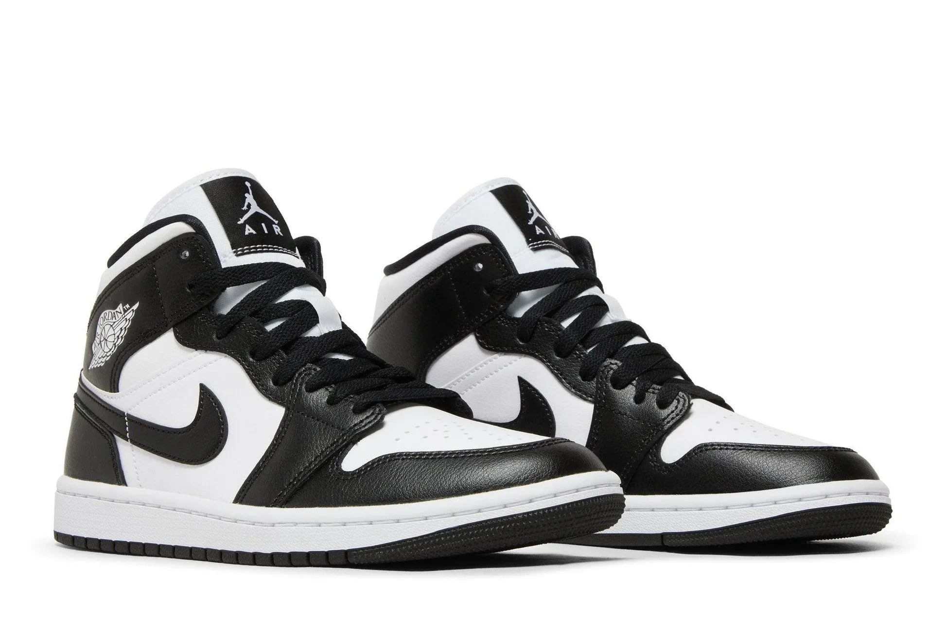 Tênis Air Jordan 1 Mid Panda Preto vista superior