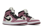 Tênis Air Jordan 1 Mid SE Berry Pink Rosa vista superior
