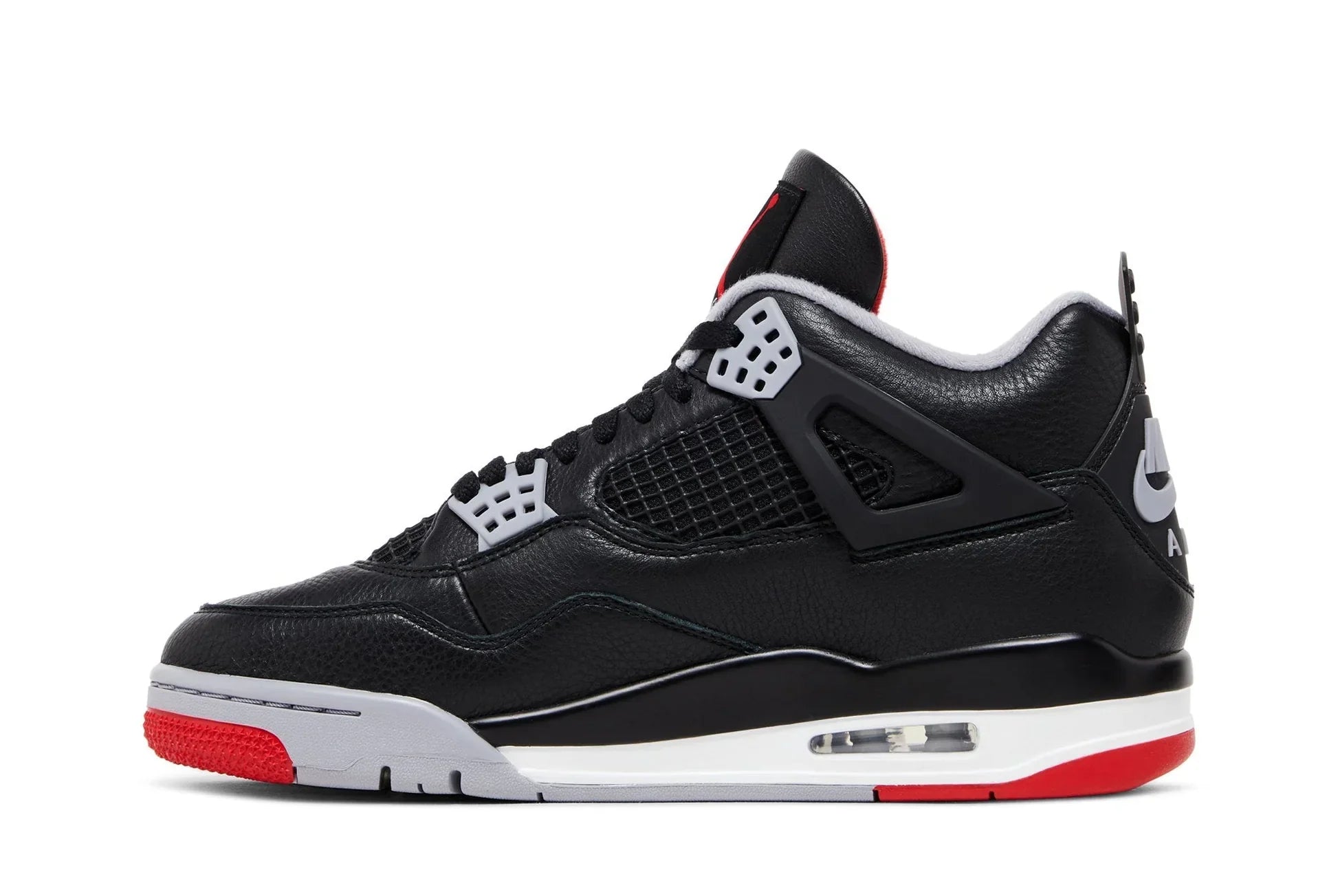 Tênis Air Jordan 4 Bred Reimagined Preto vista traseira