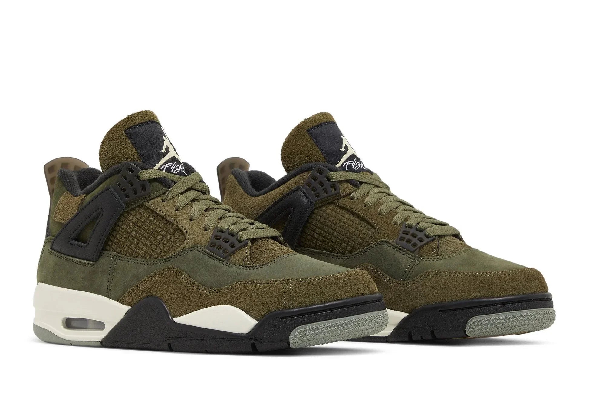 Tênis Air Jordan 4 Craft Medium Olive Verde vista superior