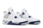 Tênis Air Jordan 4 Midnight Navy Branco/Azul vista superior