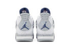 Tênis Air Jordan 4 Midnight Navy Branco/Azul detalhe do solado