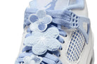 Tênis Air Jordan 4 Retro Forget Me Not Azul vista traseira