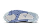 Tênis Air Jordan 4 Retro Forget Me Not Azul detalhe frontal