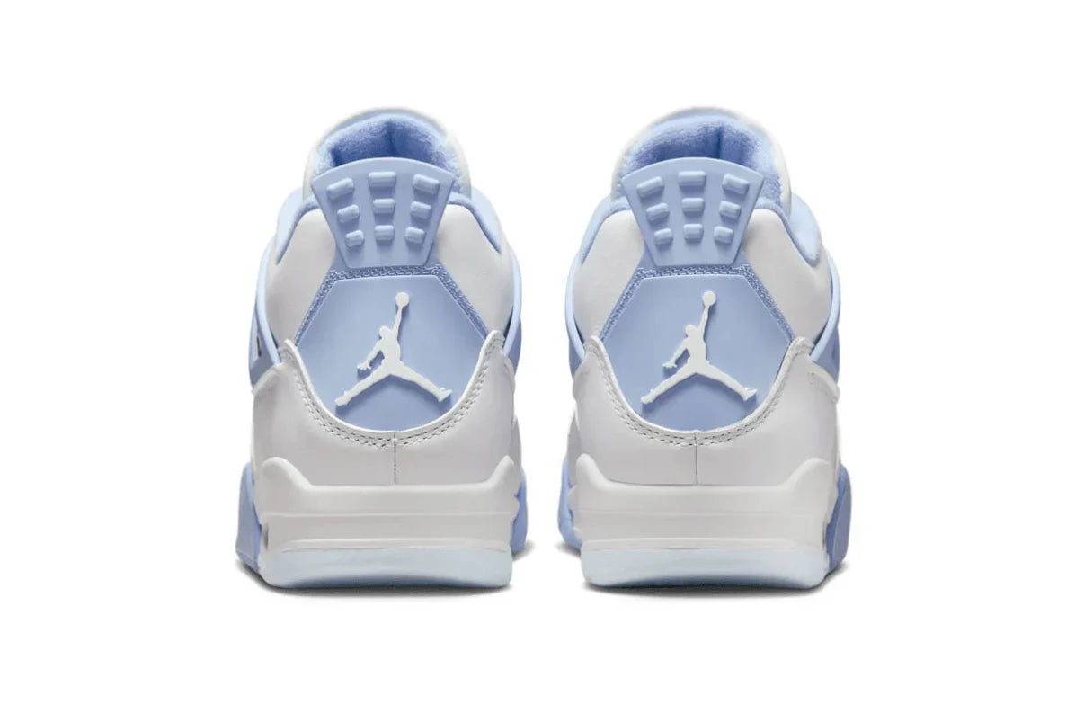 Tênis Air Jordan 4 Retro Forget Me Not Azul detalhe do material