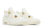 Tênis Air Jordan 4 Retro Metallic Gold Branco vista superior