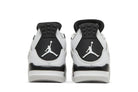 Tênis Air Jordan 4 Retro Military Black Branco detalhe do material