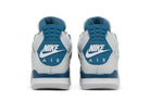 Tênis Air Jordan 4 Retro Military Blue Branco detalhe do solado