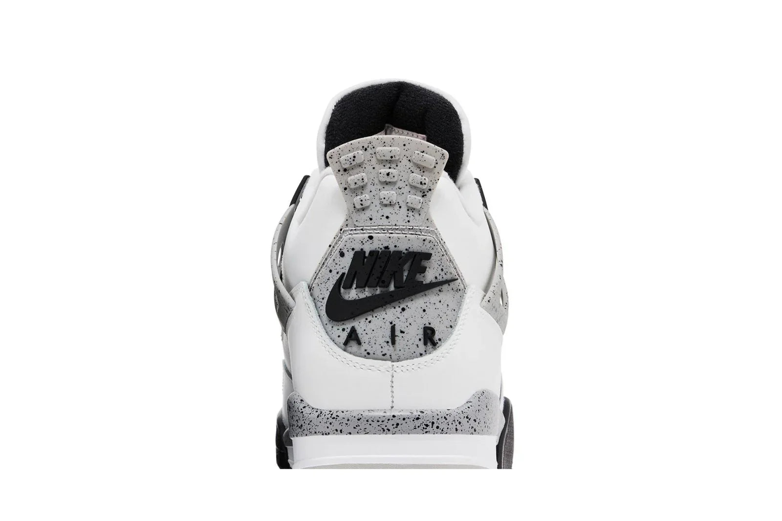 Tênis Air Jordan 4 Retro OG Nike White Cement Couro Branco detalhe do solado