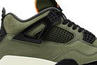 Tênis Air Jordan 4 Retro OG SP Undefeated (2025) Verde detalhe do solado