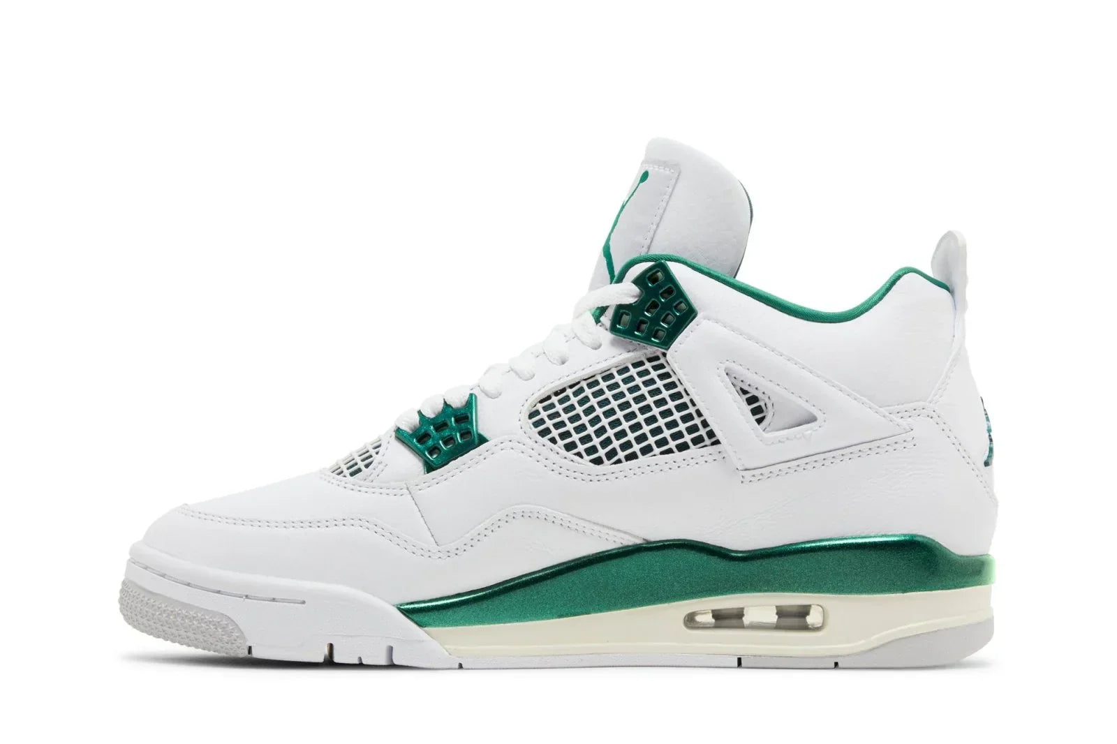 Tênis Air Jordan 4 Retro Oxidized Branco vista traseira