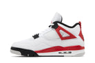 Tênis Air Jordan 4 Retro Red Cement Branco detalhe do material