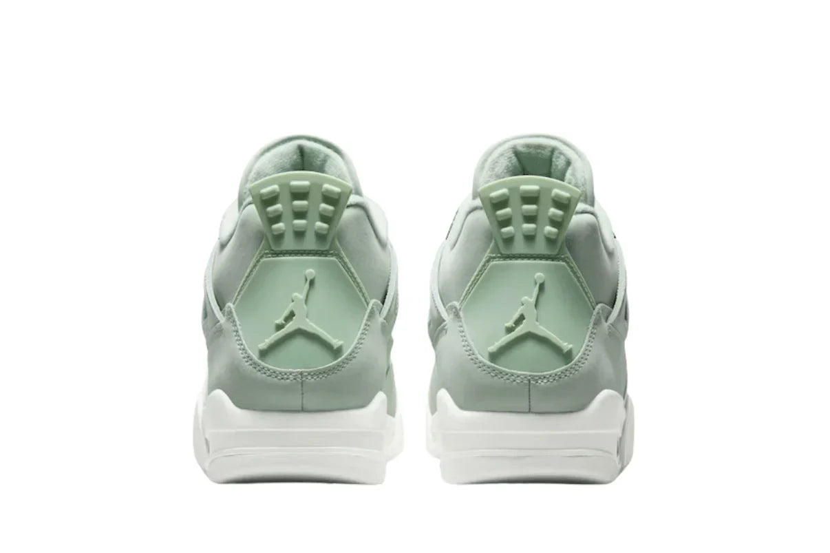 Tênis Air Jordan 4 Retrô Seafoam Verde detalhe do material