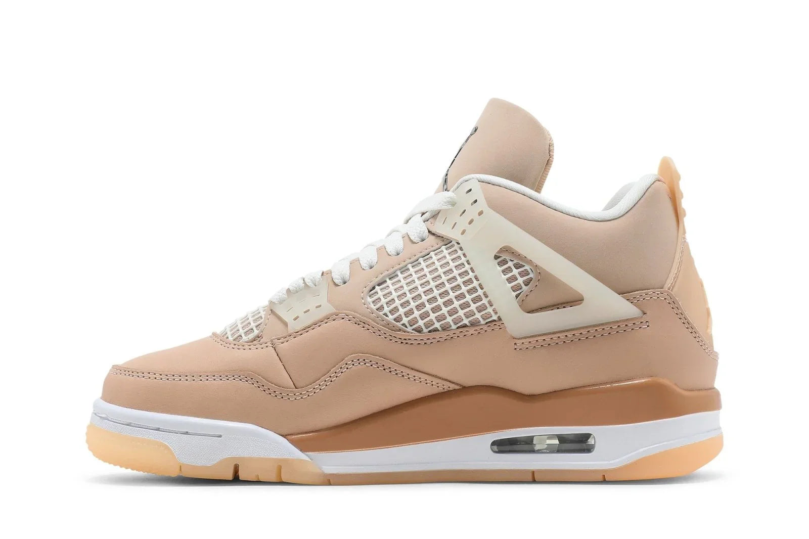 Tênis Air Jordan 4 Retro Shimmer Rosa vista traseira