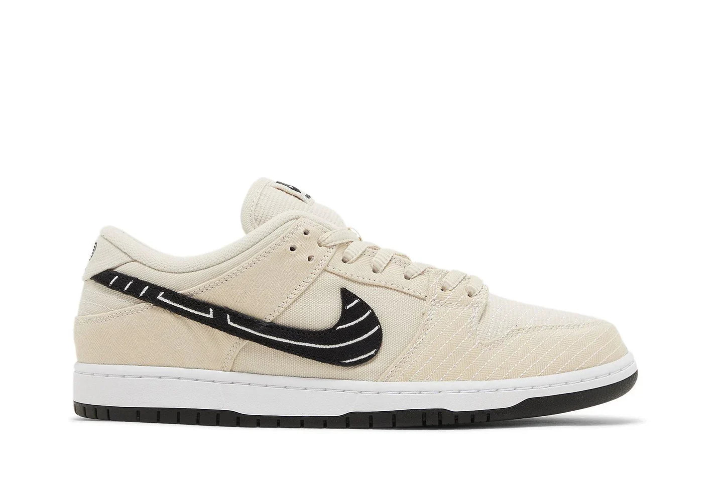 Tênis Nike SB Dunk Low Albino & Preto Jiu-Jitsu vista superior