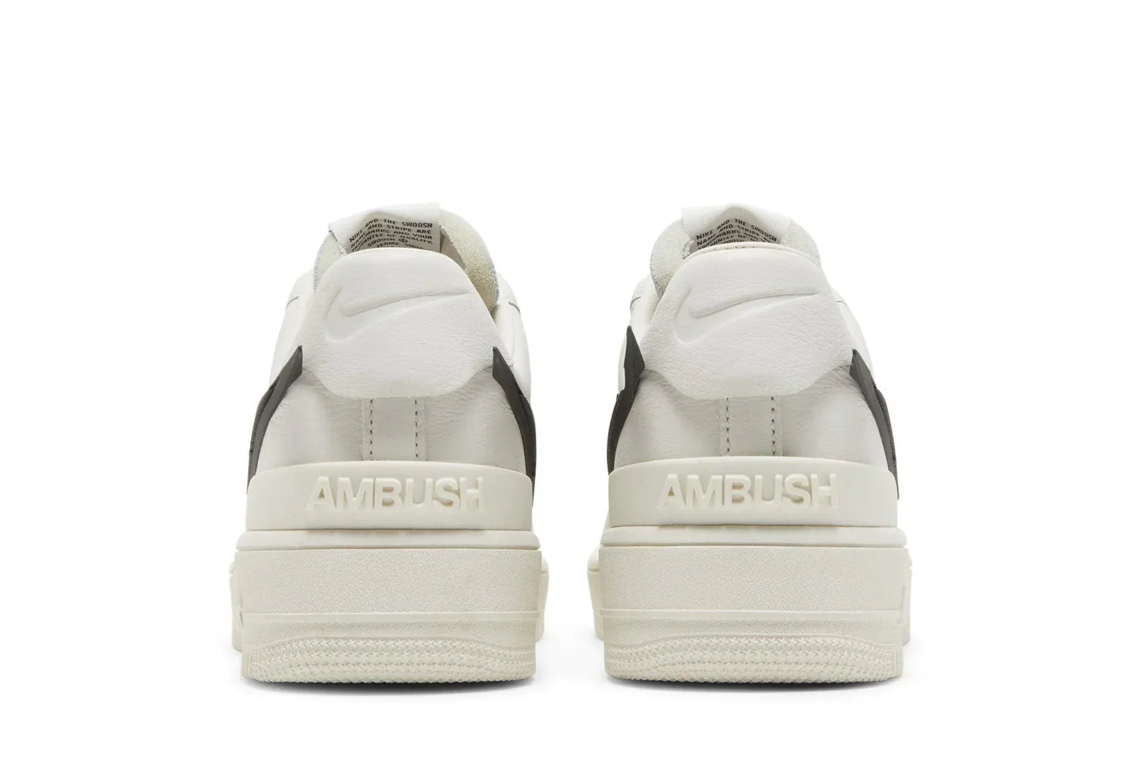 Tênis Ambush x Nike Air Force 1 Low Phantom Branco detalhe do material