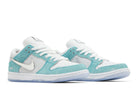 Tênis April Skateboards x Nike SB Dunk Low Turbo Green Azul vista superior