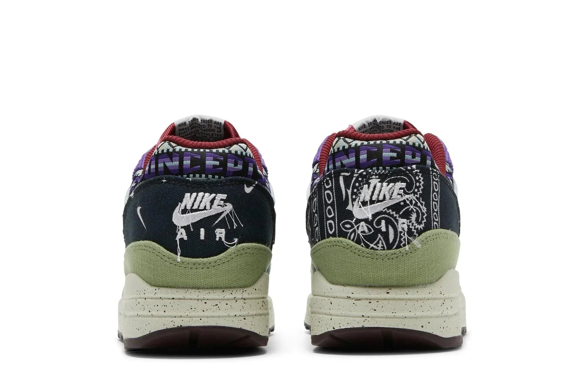 Tênis Concepts x Air Max 1 SP Mellow Colorido detalhe do solado