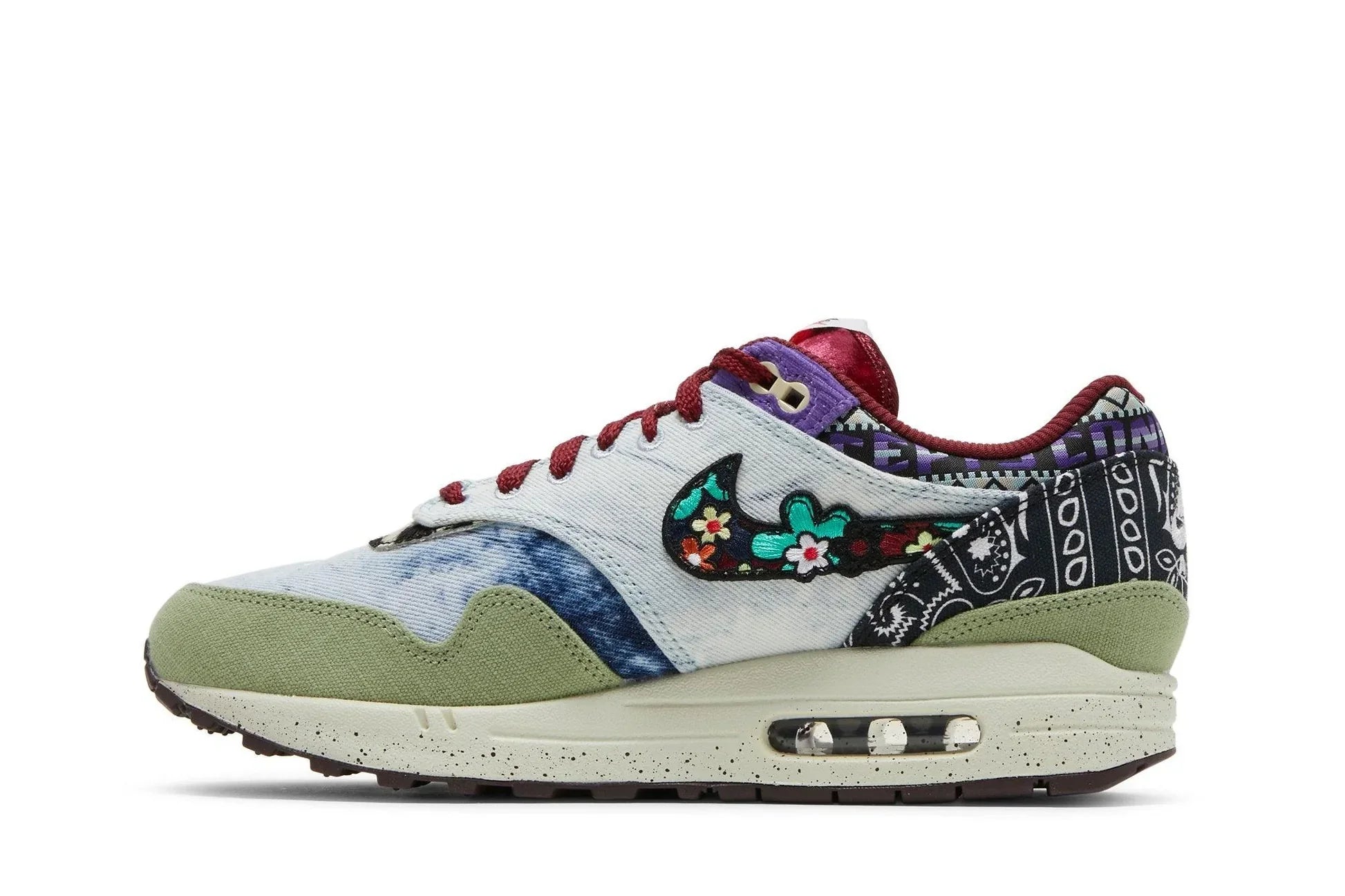 Tênis Concepts x Air Max 1 SP Mellow Colorido vista traseira