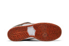 Tênis Crushed D.C. x Nike SB Dunk Low Golden Hour Colorido detalhe do material