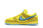 Tênis Grateful Dead x Nike SB Dunk Low Yellow Bear Amarelo detalhe do solado