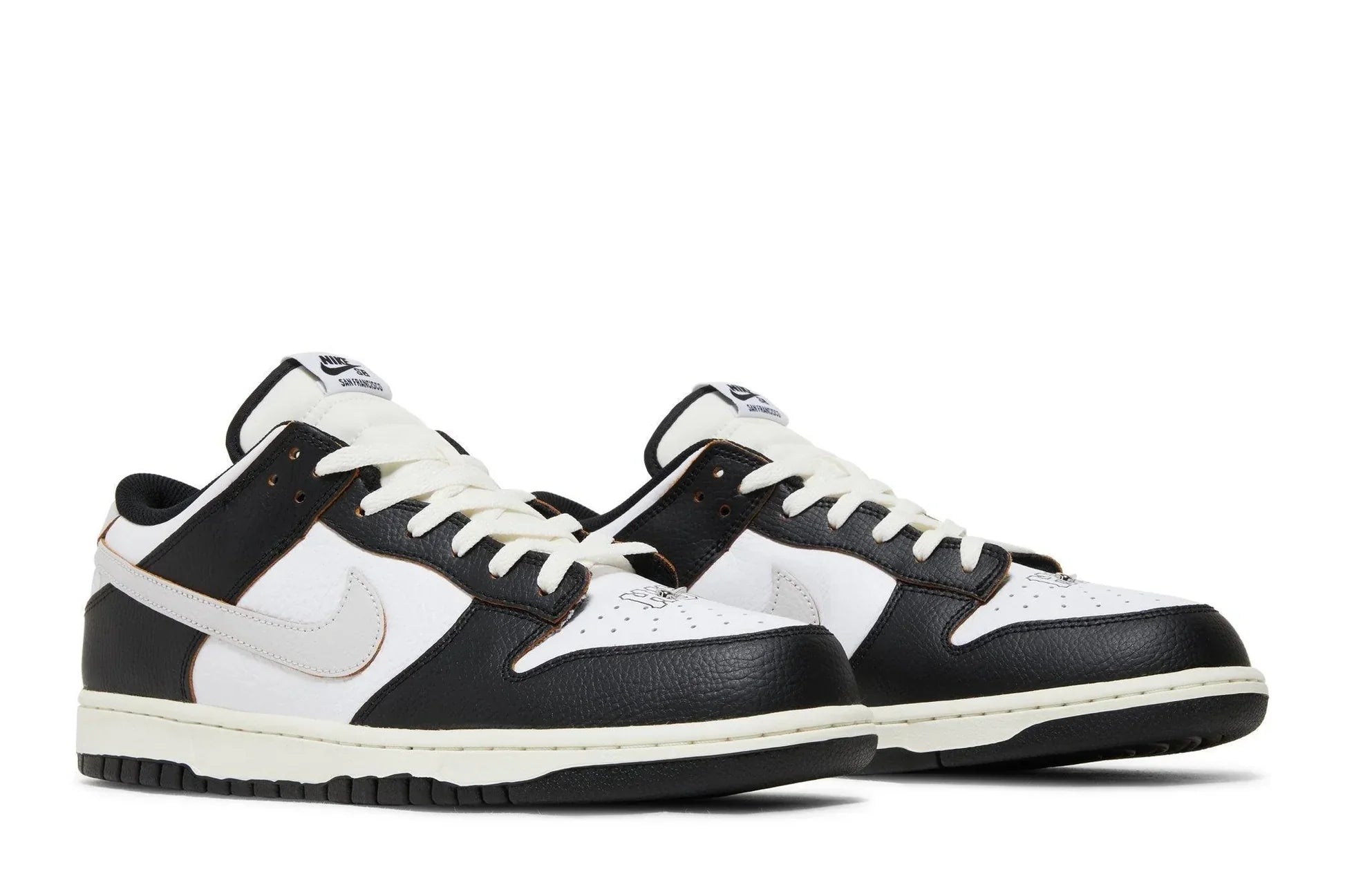 Tênis HUF x Nike SB Dunk Low San Francisco Preto vista superior