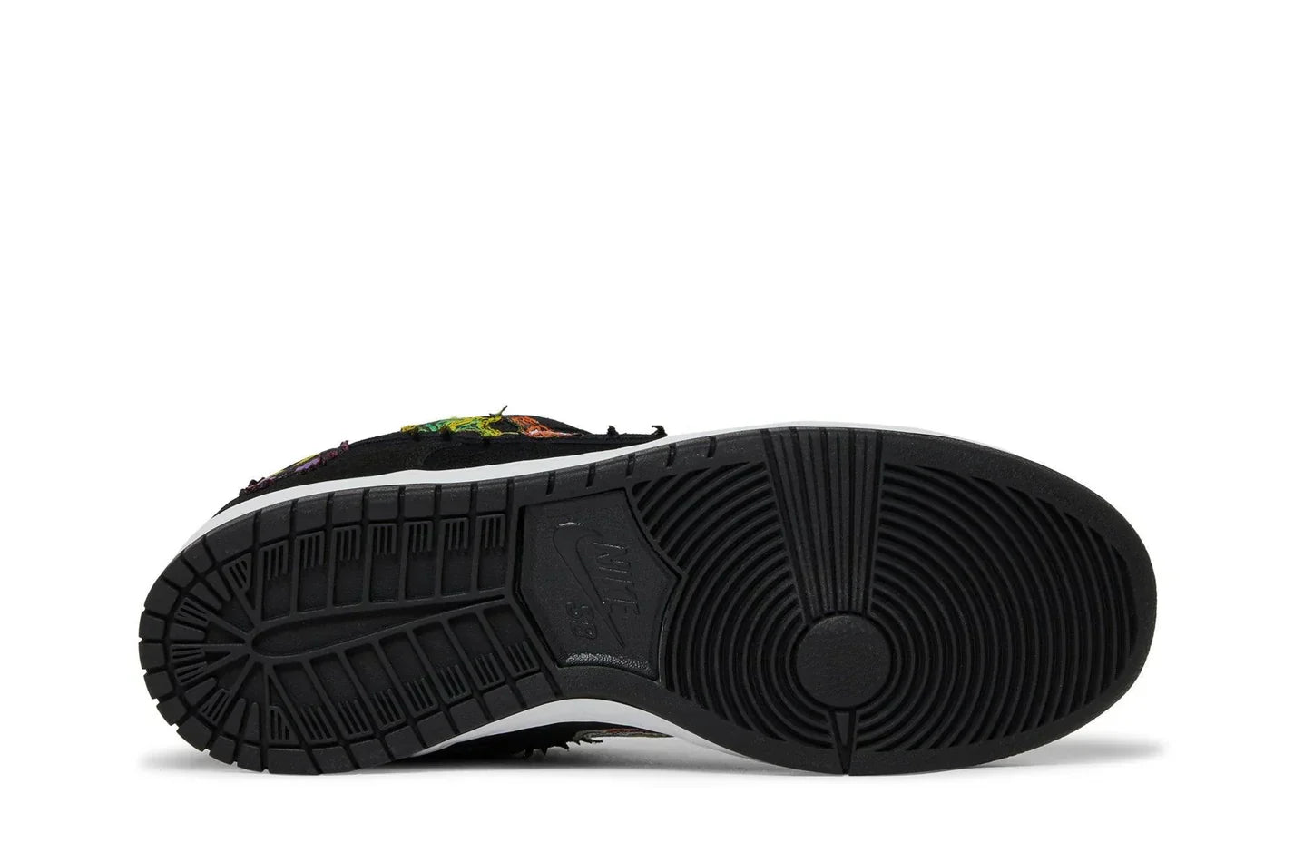 Tênis Neckface x Nike SB Dunk Low Pro Black Preto detalhe lateral