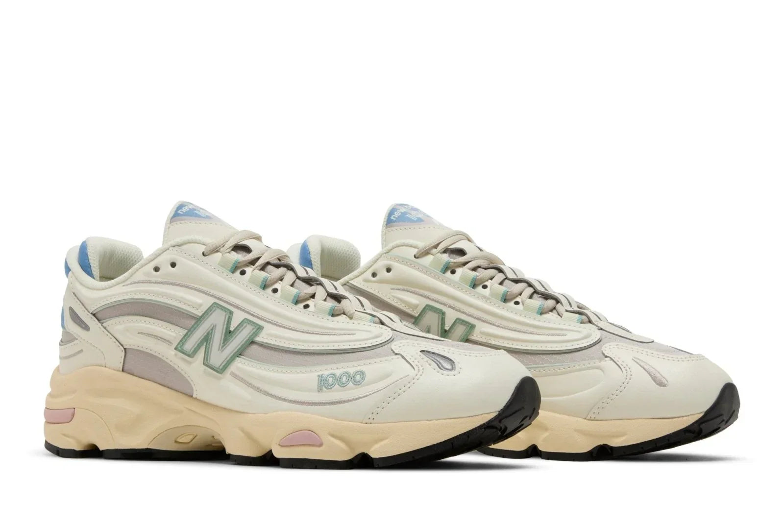 Tênis New Balance 1000 Angora Moonrock Bege vista superior