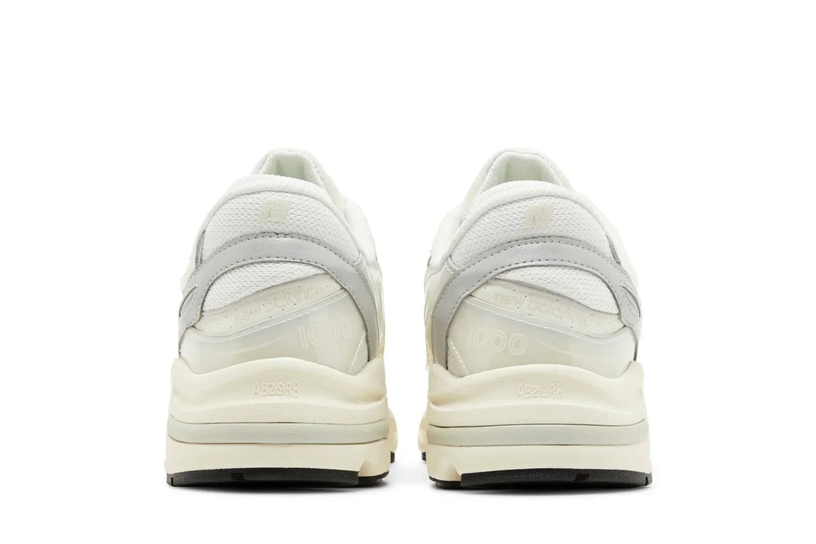 Tênis New Balance 1000 x Aimé Leon Dore Sea Salt Concrete Branco detalhe do solado