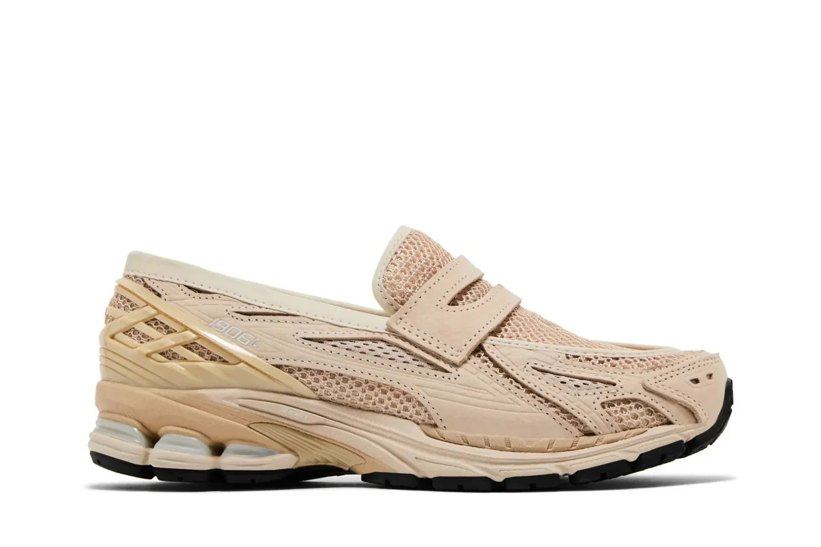 Tênis New Balance 1906L Khaki Bege vista lateral