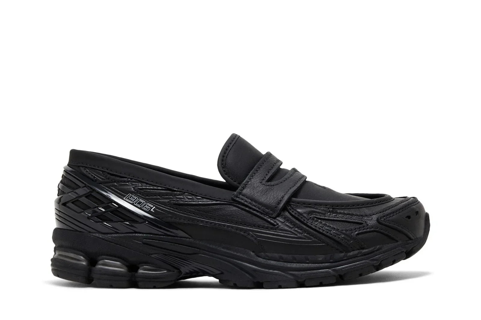 Tênis New Balance 1906L Preto Couro Mesh Preto vista lateral
